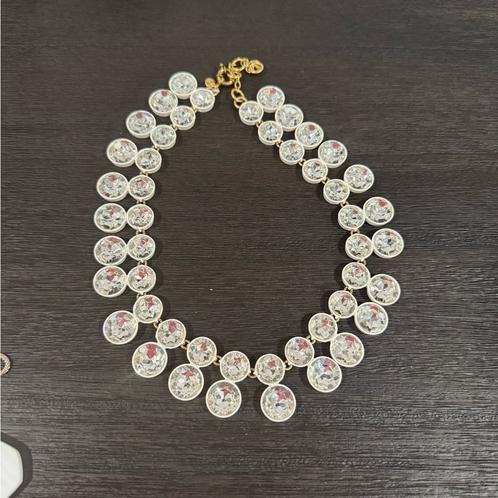 J. Crew Gold and Silver Crystal Necklace